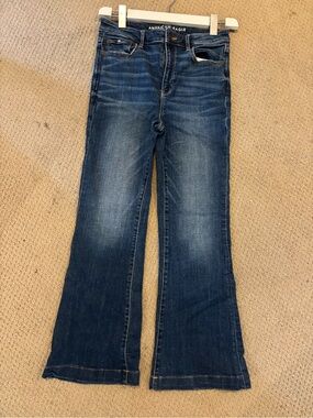American Eagle Outfitters Women's Bootcut Jeans in Dark Blue Wash US 6